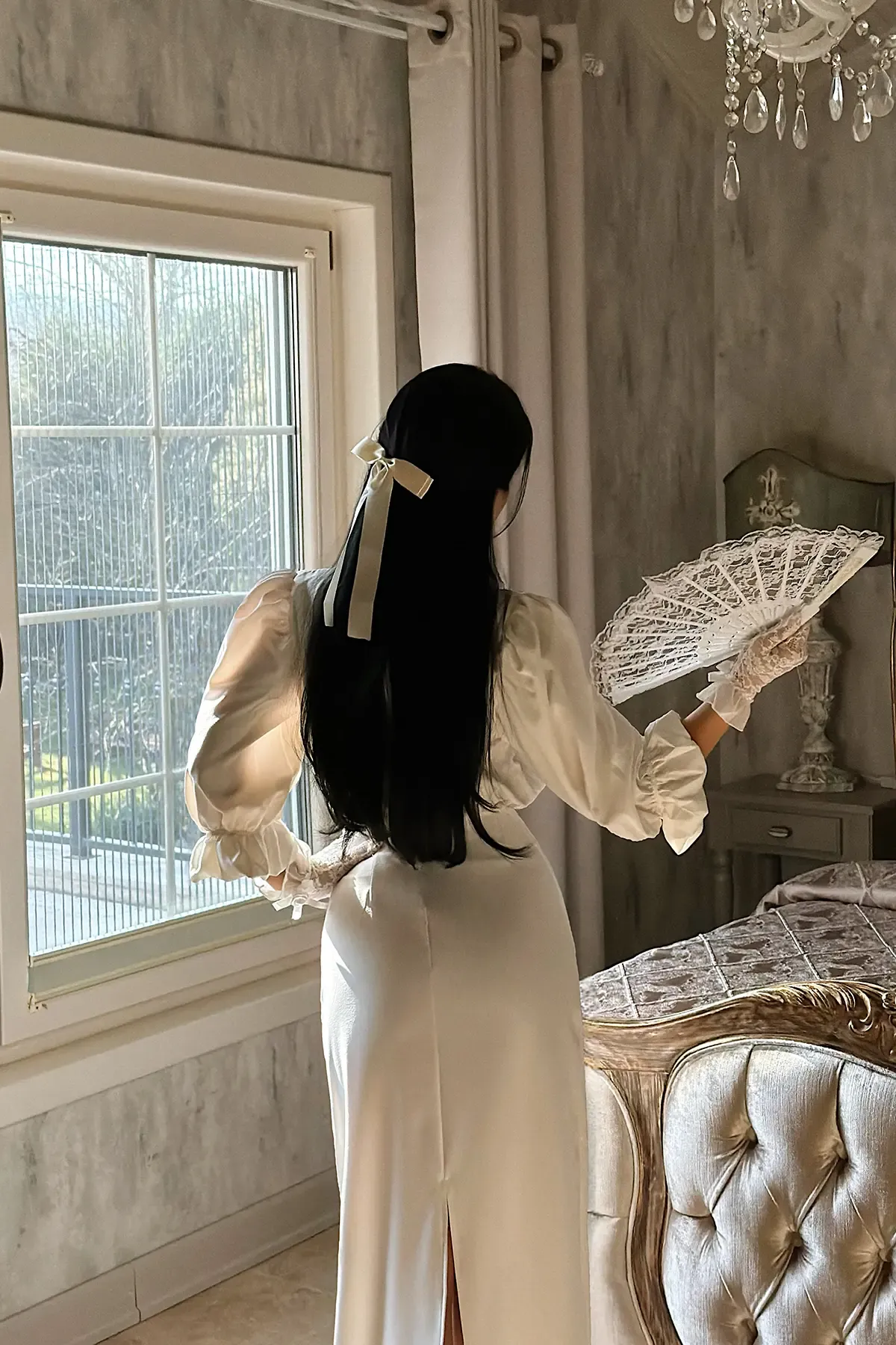Suknia ROMANCE COQUETTE – Turecki Kunszt & Estetyka Vintage - obrazek 5