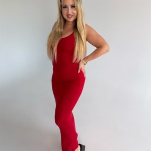 Sukienka BASIC LUXE Maxi – Bawełna Premium z Podszewką