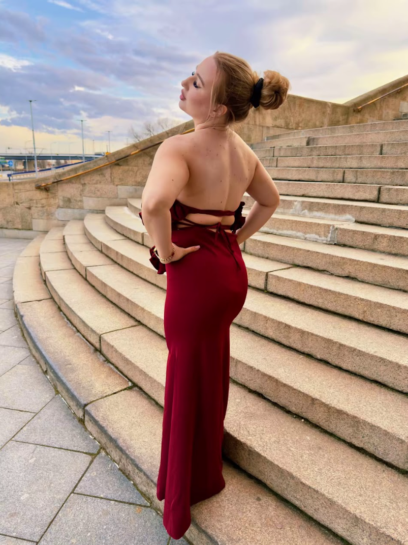 Komplet ROSA 3D Burgundy – Selektywna Linia Premium - obrazek 5
